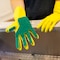 Popular Life Kleen Mitt Glove, Medium Grade Scouring Pad, Green, Right Hand PL-MS-KMGG-7-RHGL - alternate 2